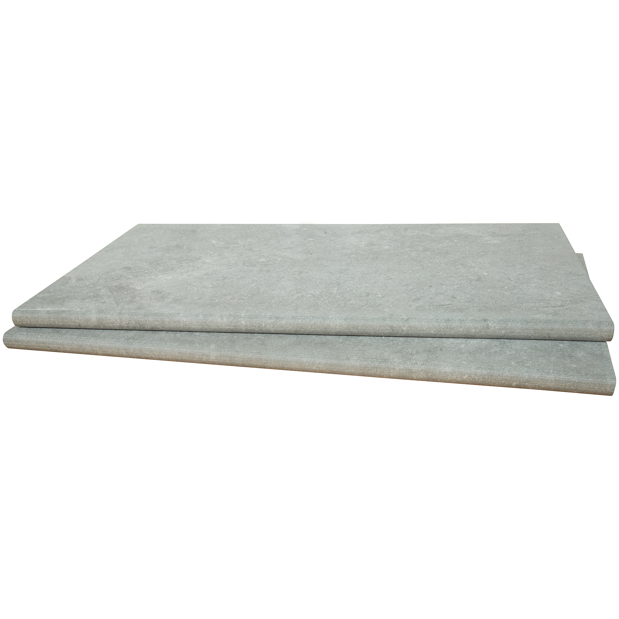 Ackland Ferrano Shadow Glazed Porcelain Pool Coping — 13in. x 24in., Medium Grey, Model# NTE-LSC-036